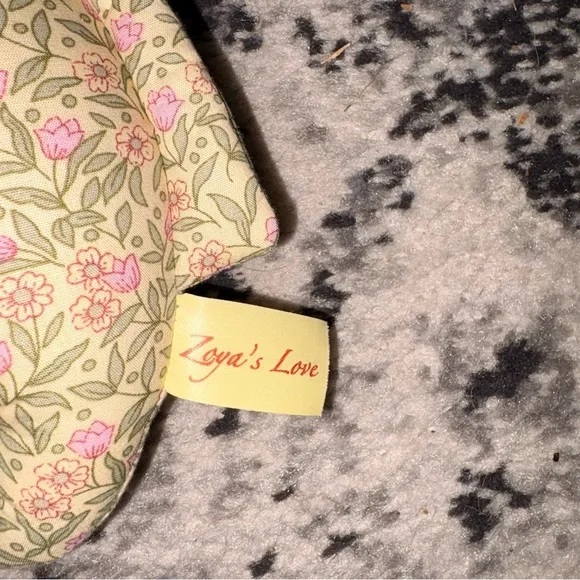 Zoya’s Love Floral Pink Bunny Plush Toy Hypoallergenic and Washable - Picture 4 of 5